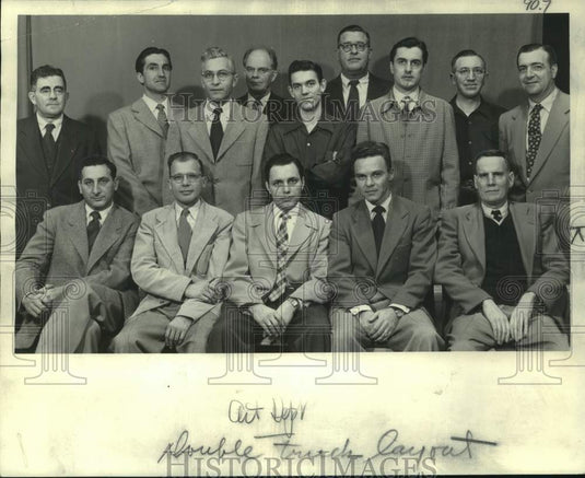 Press Photo Employees of the Art Department, Milwaukee Journal - Historic Images