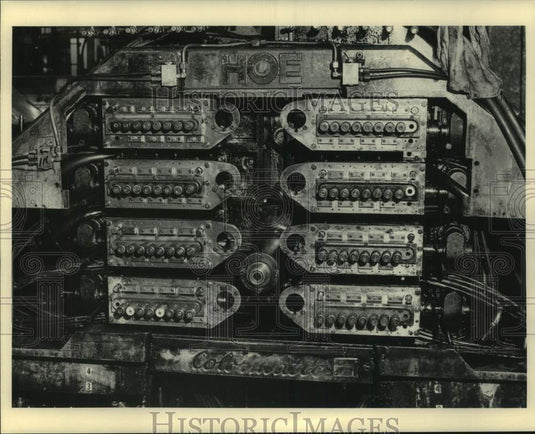 1983 Press Photo Equipment in the Milwaukee Journal press room - mjc37159 - Historic Images