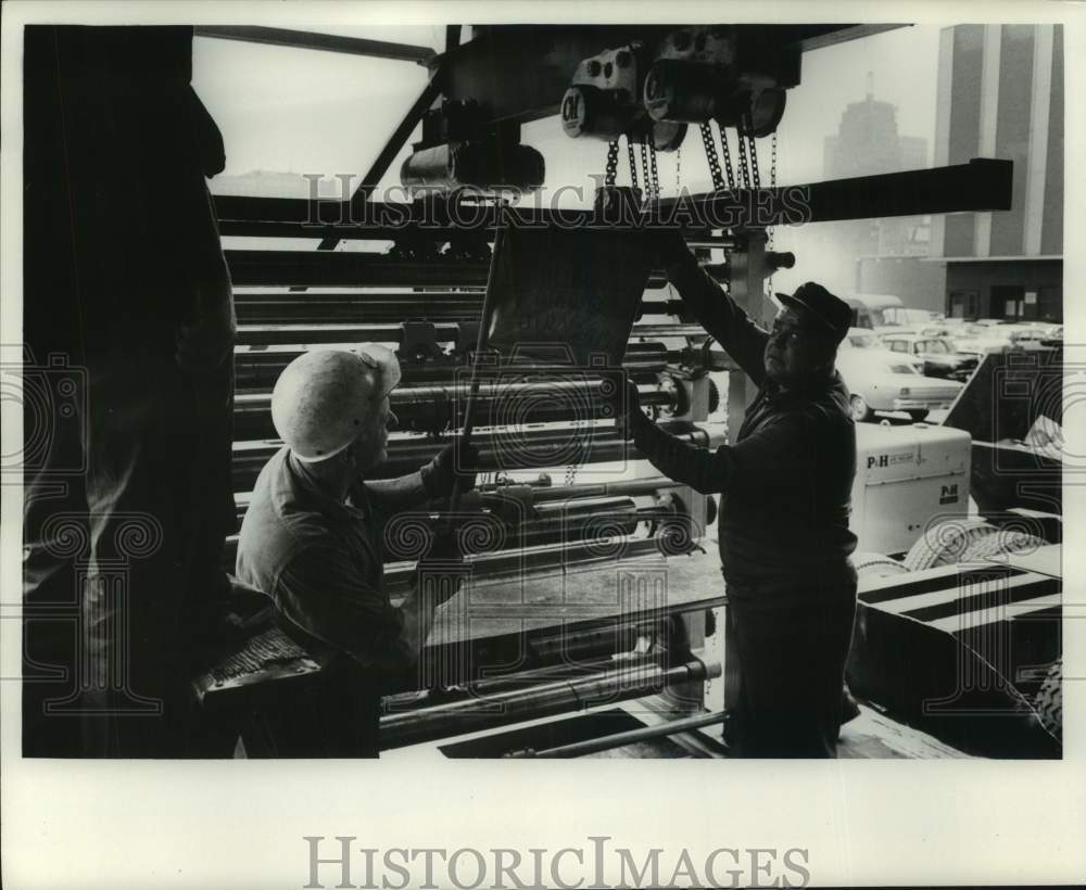 1968 Press Photo Milwaukee Journal press room - Historic Images
