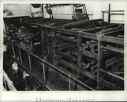 1974, Dismantled color press at Milwaukee Journal press room - Historic Images