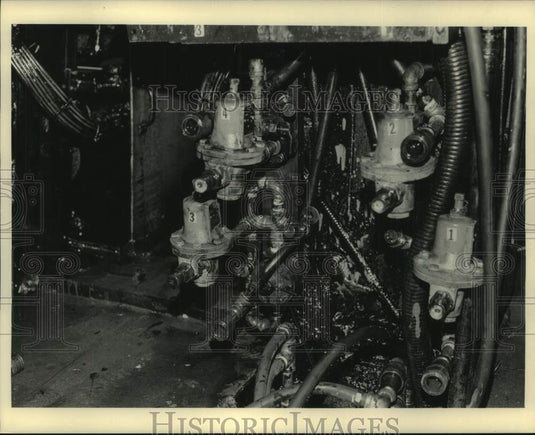 1983 Press Photo Inside the Milwaukee Journal press room - mjc37187 - Historic Images