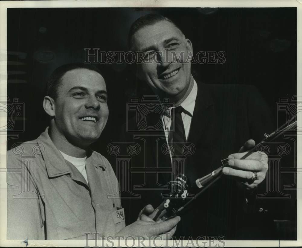 1966, Ron Czrnecki and Gene Englund at The Milwaukee Sports Show - Historic Images