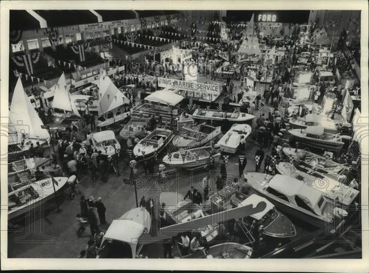 1965, All stuff boating at the Milwaukee Sentinel Sports Show - Historic Images