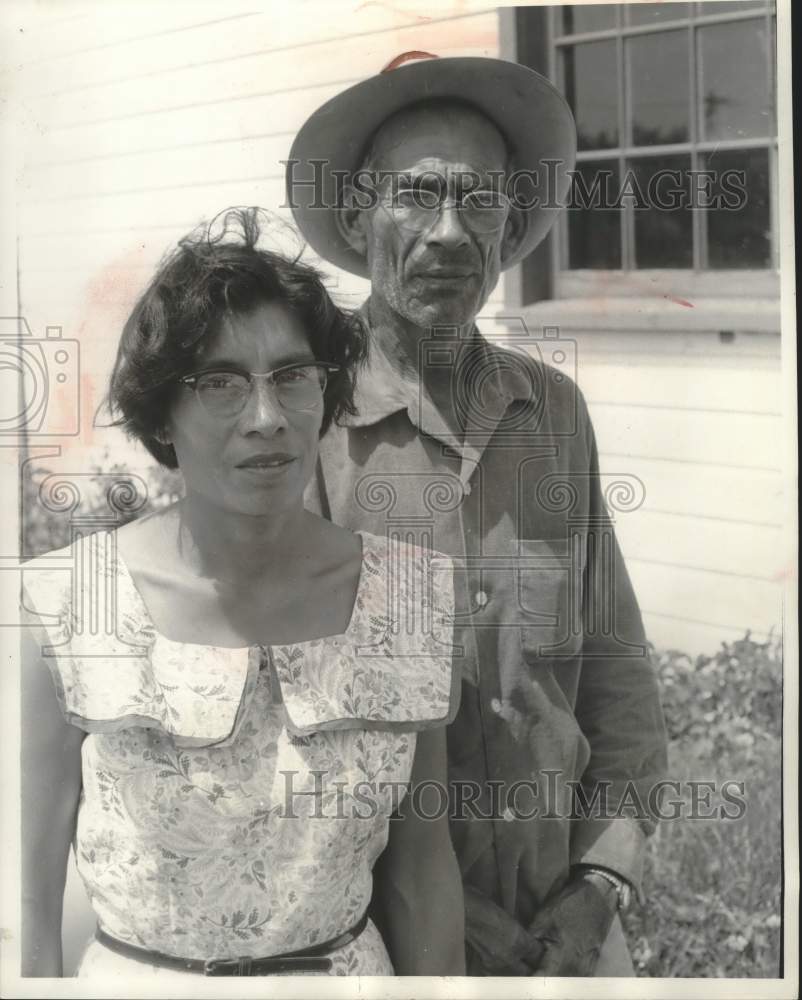 1956, Interpreters Franquilino Aguilar & daughter Mrs. Jose Martinez - Historic Images