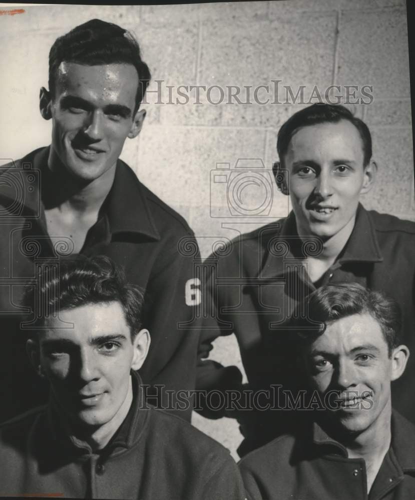 1953 Press Photo Winner of State College, 8 lap relay, Milwaukee State College - Historic Images