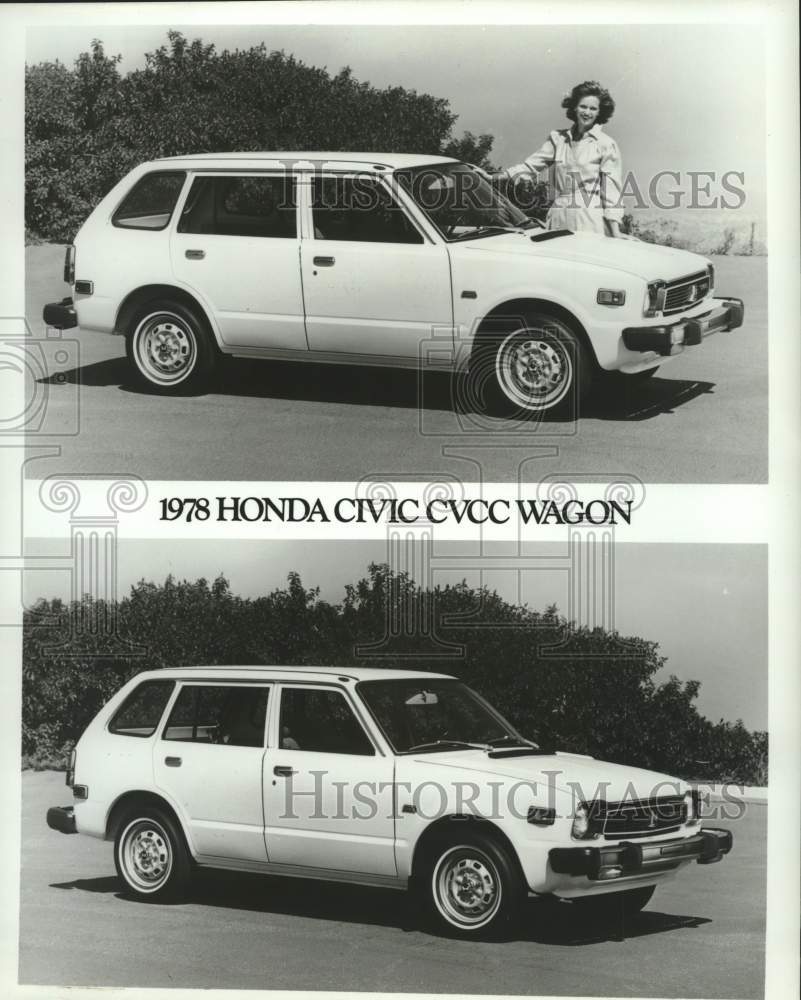 1978 Press Photo Honda Civic CVCC Wagon - mjc37766 - Historic Images