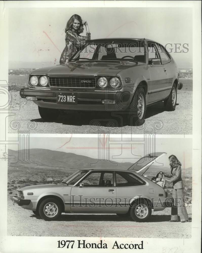 1977 Press Photo The 1977 Honda Accord automobile - mjc37769 - Historic Images