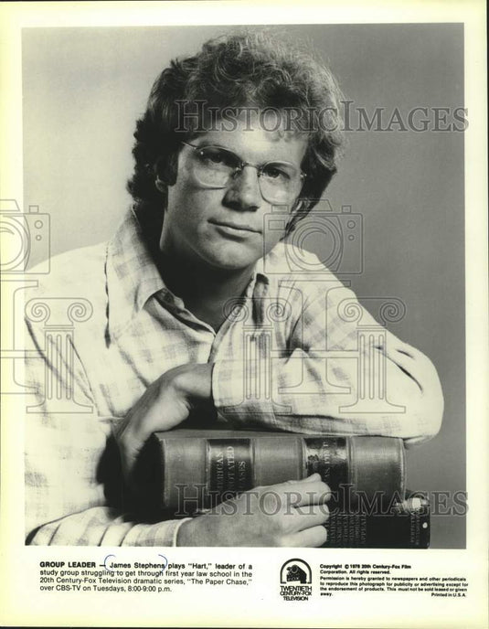 1978 Press Photo Actor James Stephens stars in the TV drama "The Paper Chase." - Historic Images