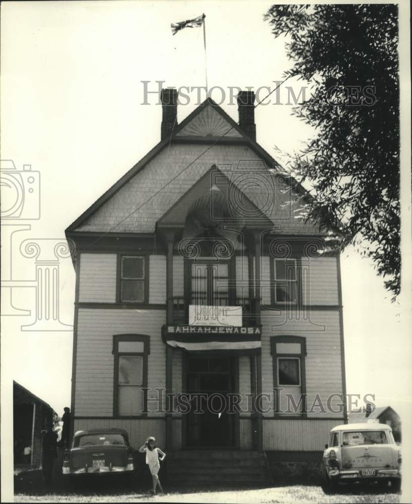 1964, Garden River Indian Meeting Hall Near Sault Ste. Marie, Ontario - Historic Images