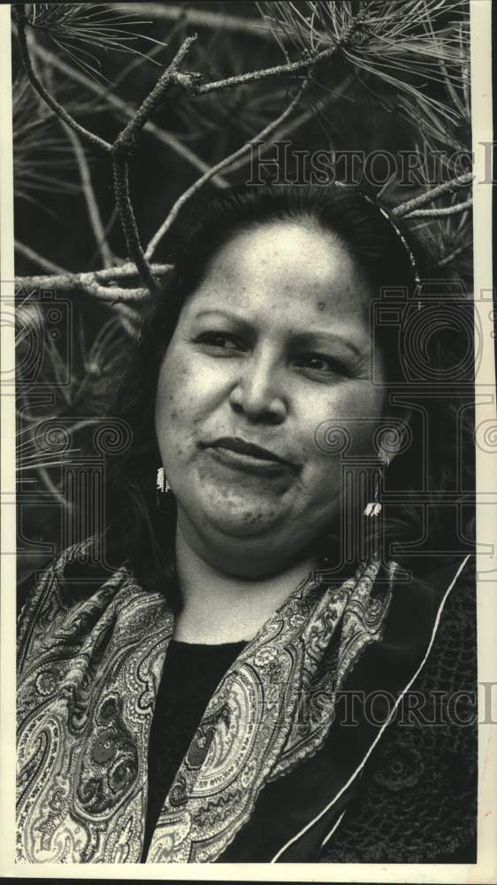 1991 Press Photo Marilyn Benton of the Chippewa Indian Tribe - mjc38032 - Historic Images