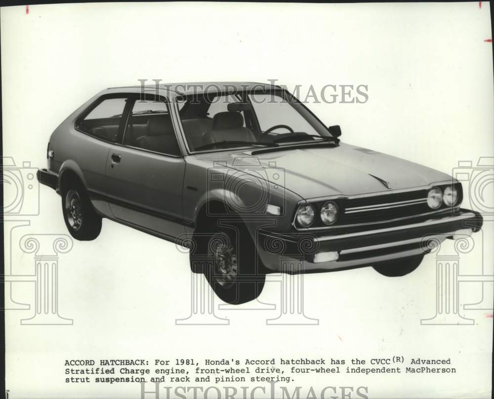 1980 Press Photo Honda&#39;s Accord hatchback automobile - mjc38561 - Historic Images