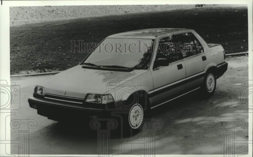 1986 Press Photo Honda Civic Sedan Automobile - mjc38563 - Historic Images