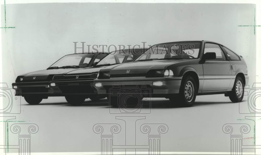 1984 Press Photo Import Car of the Year, Civic S hatchback, Prelude, Civic CRX - Historic Images