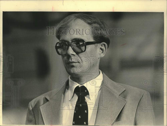 1984 Press Photo Jeffrey Long, Long's Hillbilly Super Market in Boulder Junction - Historic Images