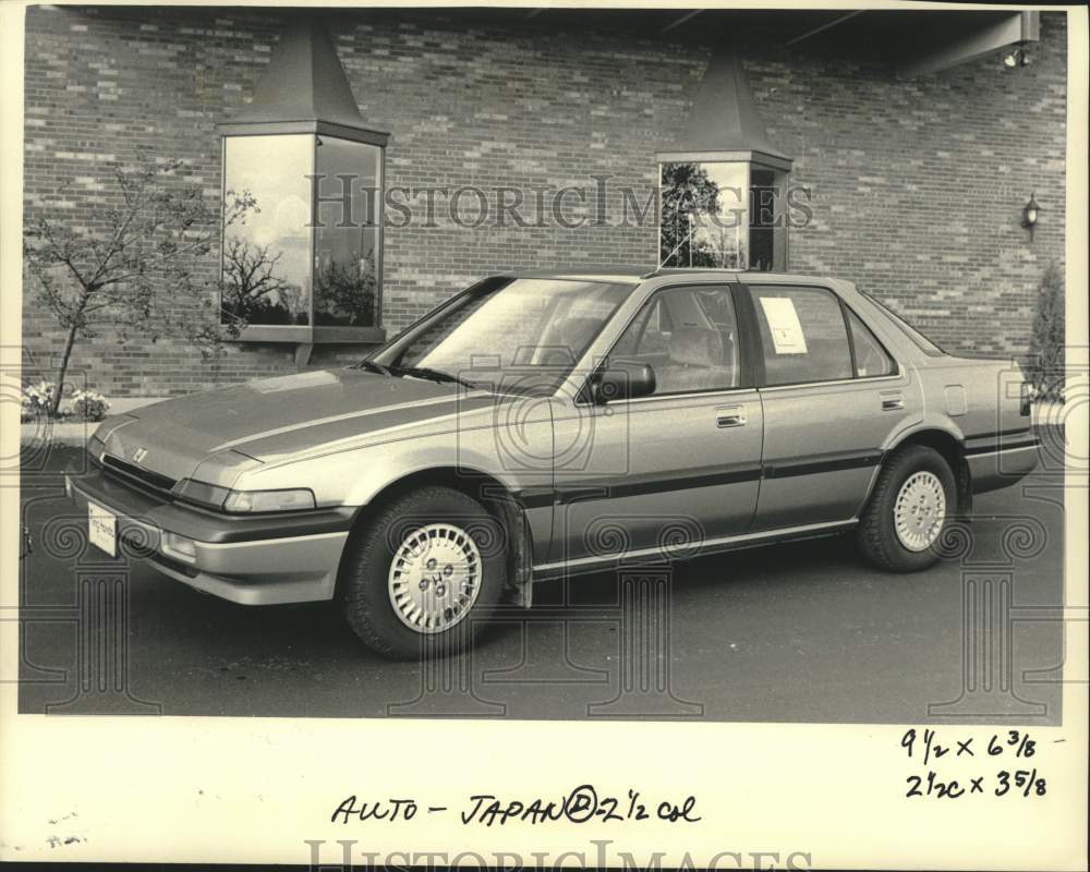 1986 Press Photo Honda Accord Automobile - Historic Images