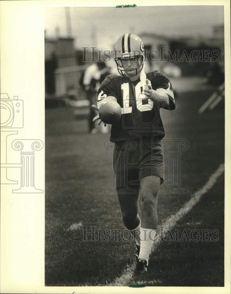 1981 Press Photo Green Bay Packers football punter, Ray Stachowicz - mjc38882 - Historic Images