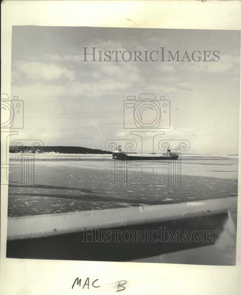1960 Views from U.S. Coast Guard icebreaker Mackinaw on Lake Huron - Historic Images