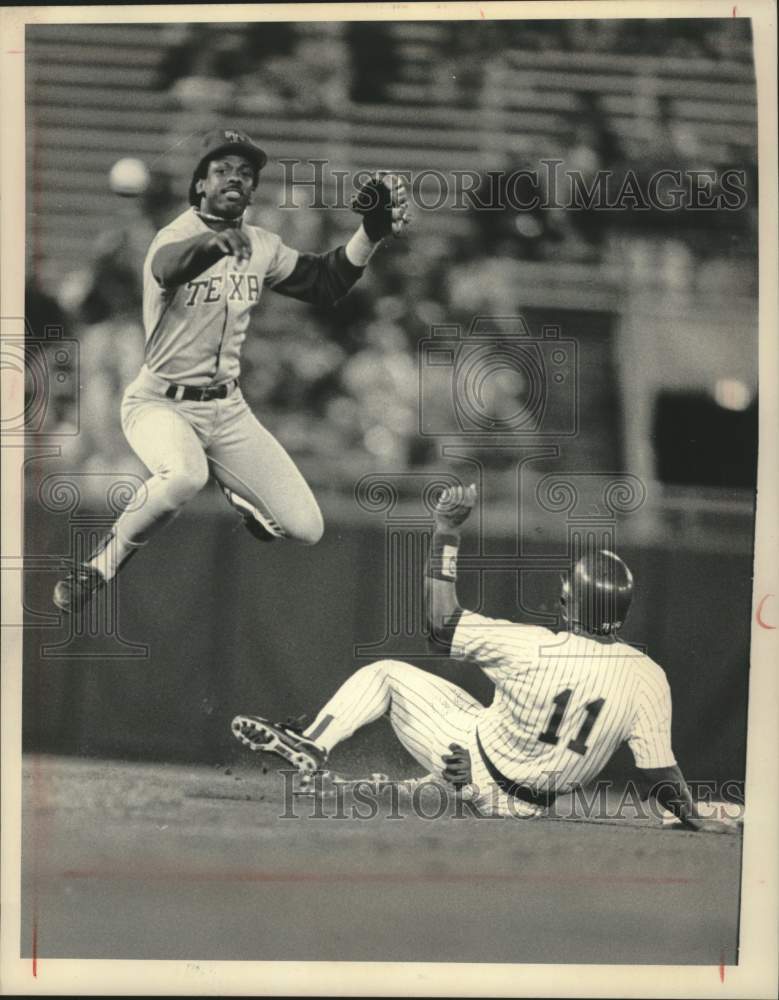 1989 Press Photo Gary Sheffield &amp; Julio Franco, Milwaukee Brewers Baseball Game - Historic Images