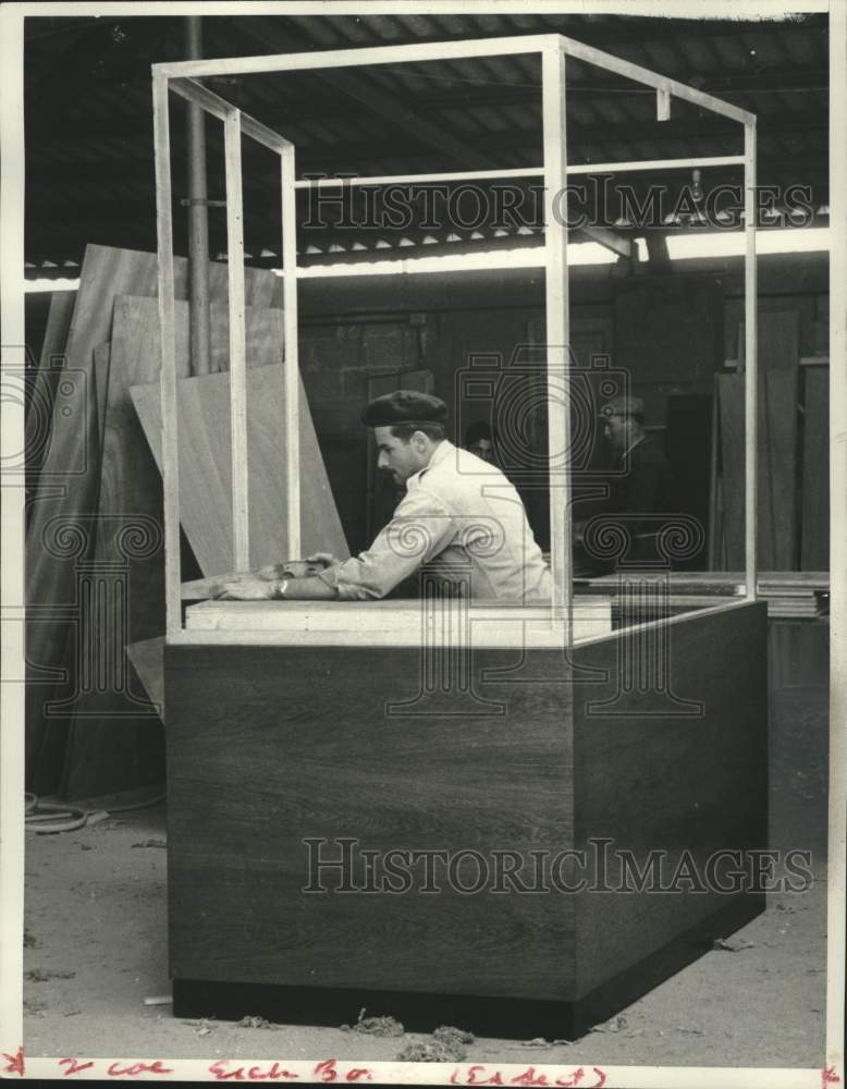 1961 Carpenter Words on Prisoner&#39;s Dock, a Booth Used During Trials - Historic Images