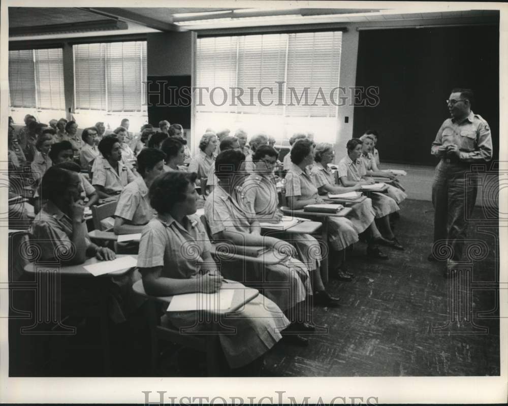 1956, Classroom for character guidance at the Army&#39;s Fort McClellan - Historic Images