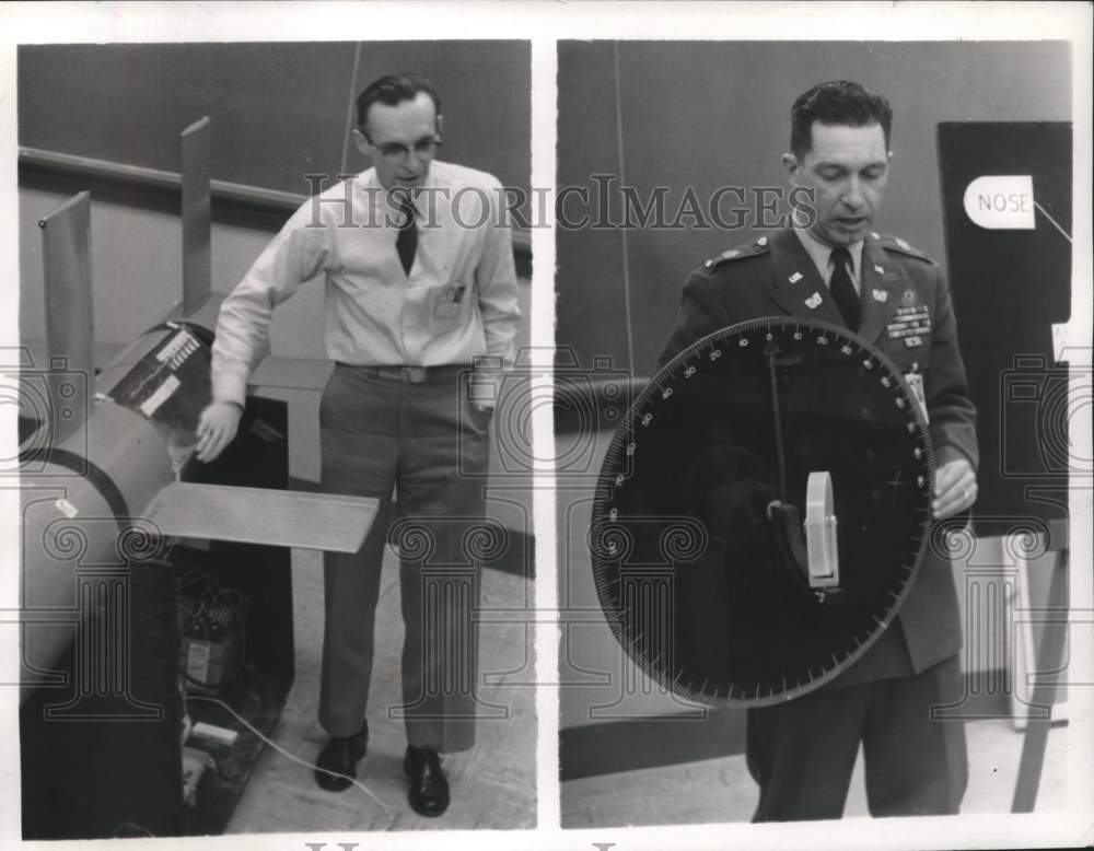 1958, Men with technology at the Army Ordinance Guided Missile School - Historic Images