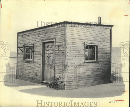 1993 Press Photo Small shed where Harley-Davidson Motor Co. started - mjc39645 - Historic Images