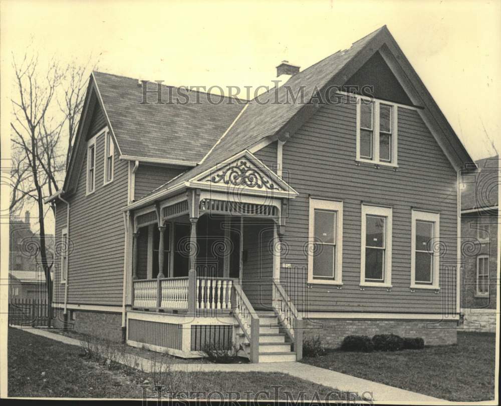 1985 Press Photo Augusta Goetz house, a renovated Queen Anne cottage, Milwaukee - Historic Images