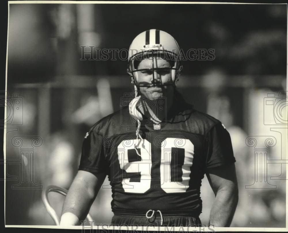 1994 Press Photo Green Bay Packers Football Player, Steve McMichael, Wisconsin - Historic Images