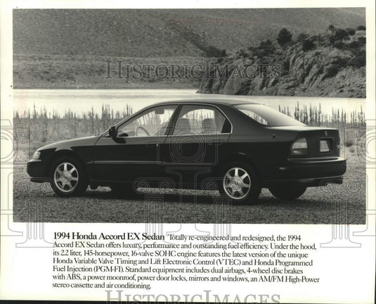 1994 Press Photo Honda Accord EX Sedan - mjc40003 - Historic Images