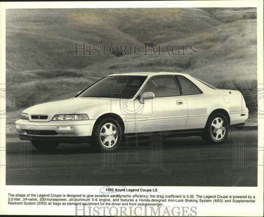 1992 Press Photo Acura Legend Coupe LS - mjc40009 - Historic Images