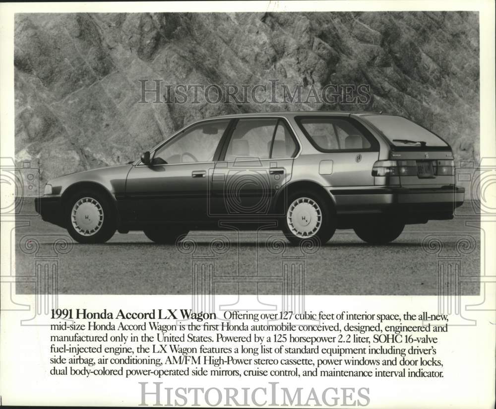 1991 Press Photo Honda Accord LX Wagon - mjc40021 - Historic Images