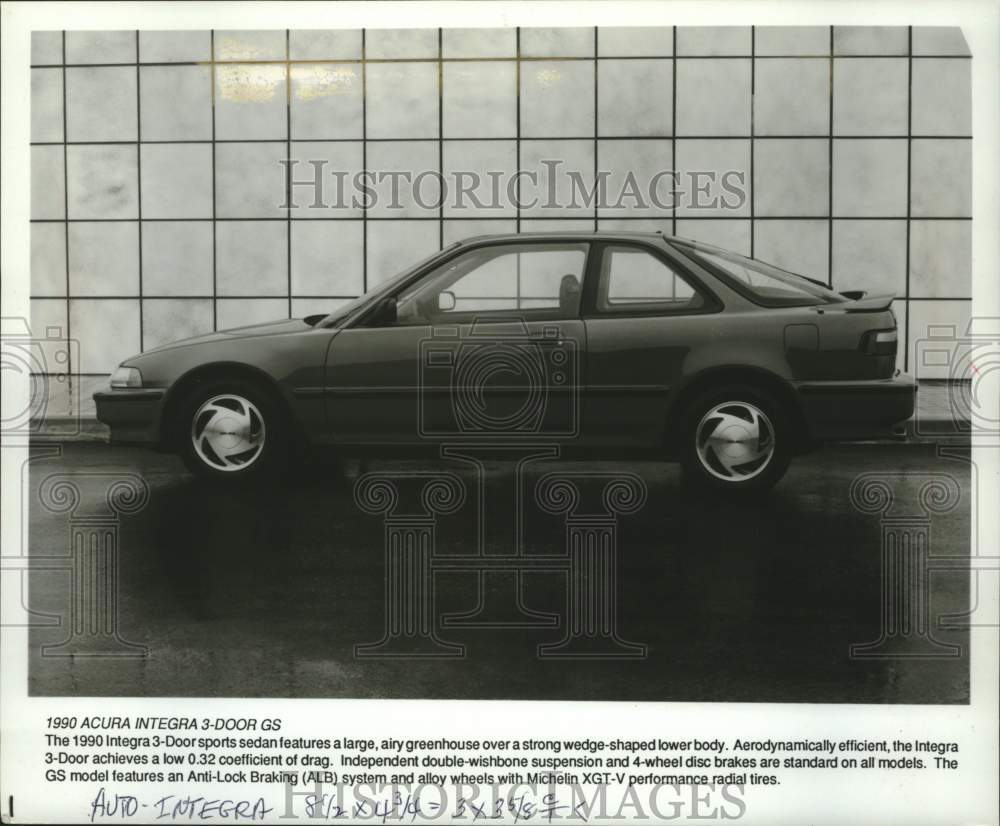 1990 Press Photo Acura Integra 3-Door GS - mjc40027 - Historic Images