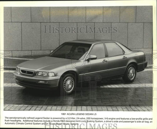 1991 Press Photo Acura Legend Sedan LS Automobile - mjc40035 - Historic Images