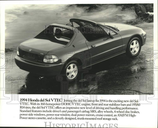 1994 Press Photo Honda's sporty Honda del Sol - mjc40049 - Historic Images