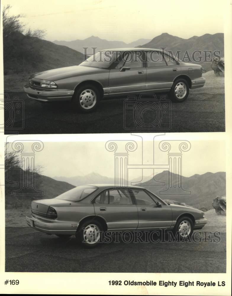 1991 Press Photo The new, restyled, 1992 Oldsmobile Eighty Eight Royale LS. - Historic Images