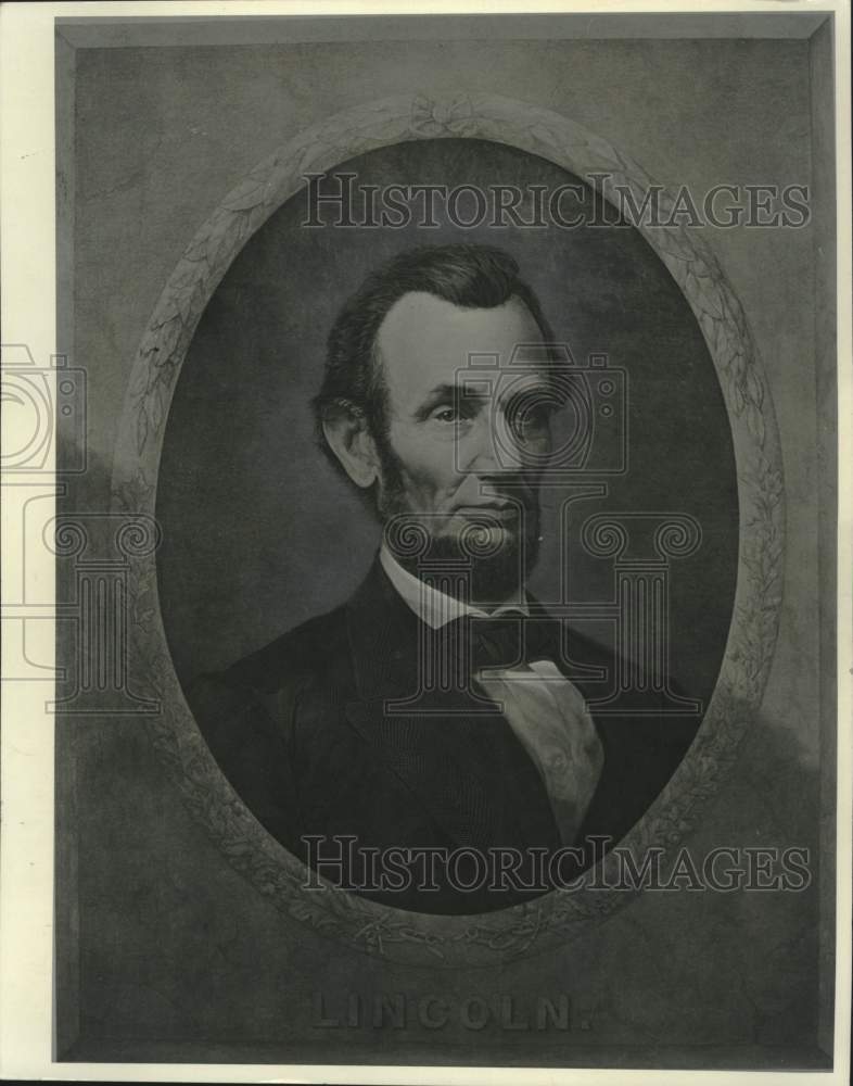 Press Photo Portrait of Abraham Lincoln fundraiser for American Revolution Party - Historic Images