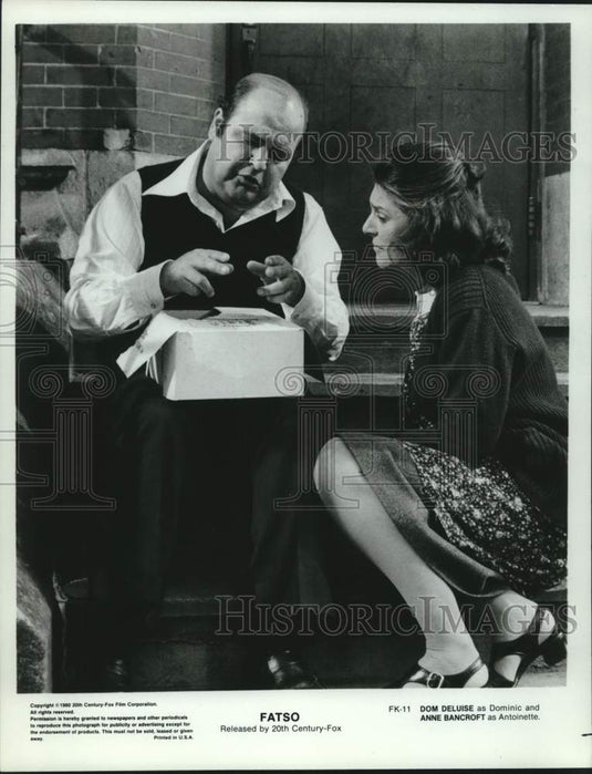 1980 Press Photo Dom DeLuise, Anne Bancroft star in "Fatso." - mjc40376 - Historic Images