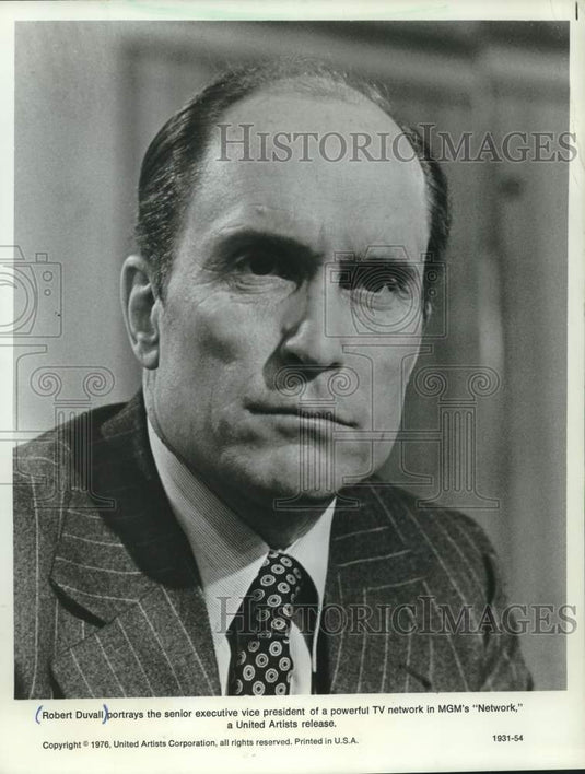 1978 Press Photo Robert Duvall actor, stars in MGM's "Network," as an executive. - Historic Images