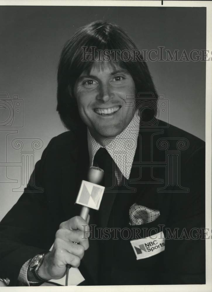 1980 Press Photo Bruce Jenner co-host of 1980 Summer Olympics from Moscow. - Historic Images