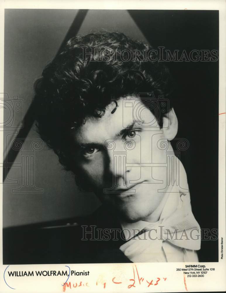 1991 Press Photo William Wolfram Pianist. - mjc40467 - Historic Images