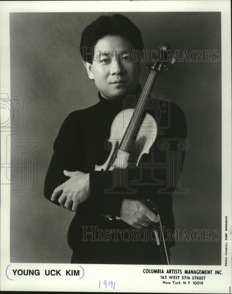 1991 Press Photo Young Uck Kim violinist. - mjc40490 - Historic Images