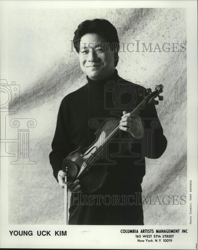 1991 Press Photo Young Uck Kim violinist. - mjc40491 - Historic Images