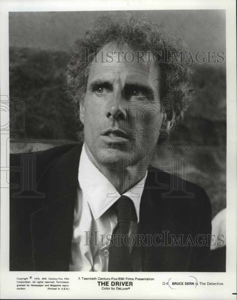 1978 Press Photo Bruce Dern actor, is a detective in the movie &quot;The Driver.&quot; - Historic Images