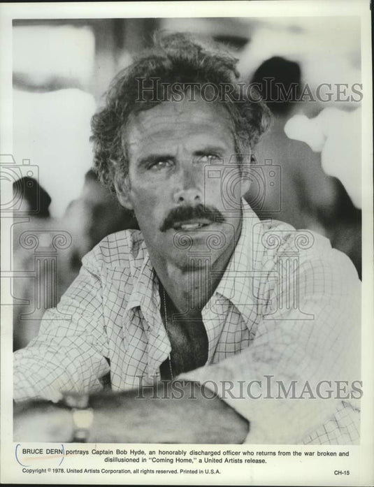 1978 Press Photo Bruce Dern actor, stars in "Coming Home." - mjc40503 - Historic Images