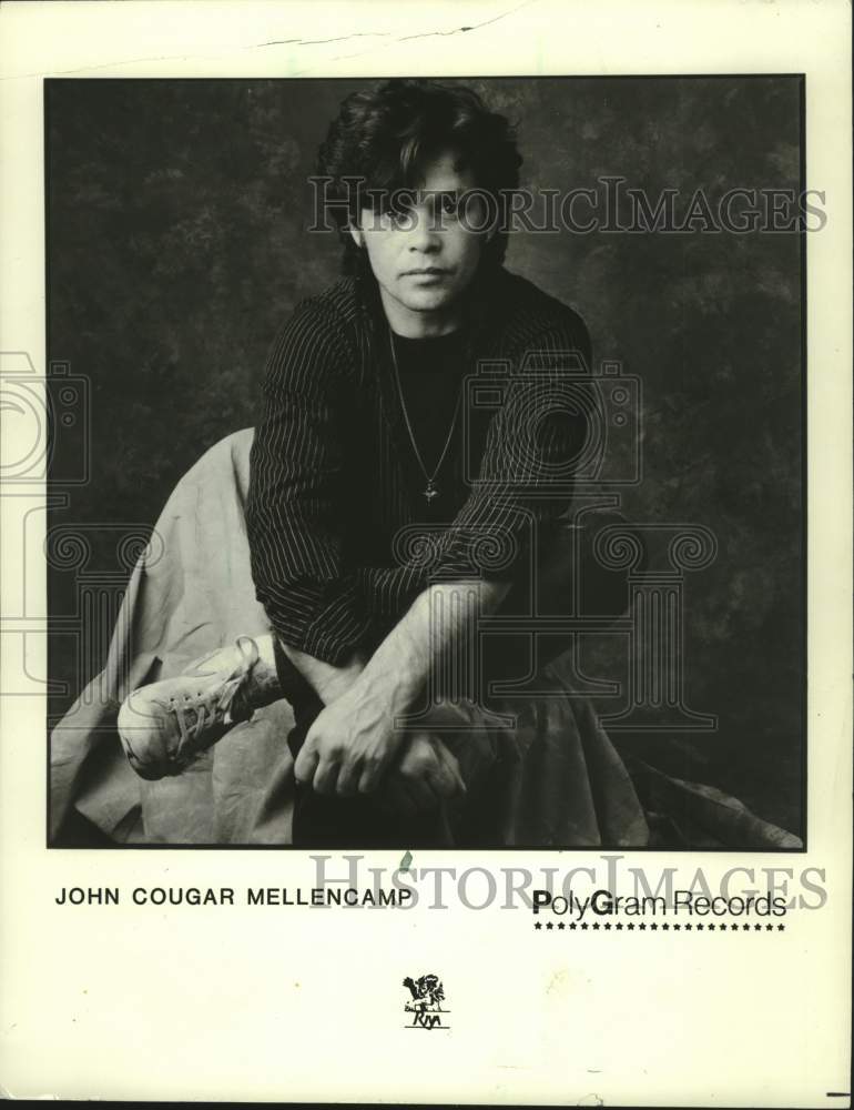 1985 Press Photo John Cougar Mellencamp singer. - mjc40505 - Historic Images