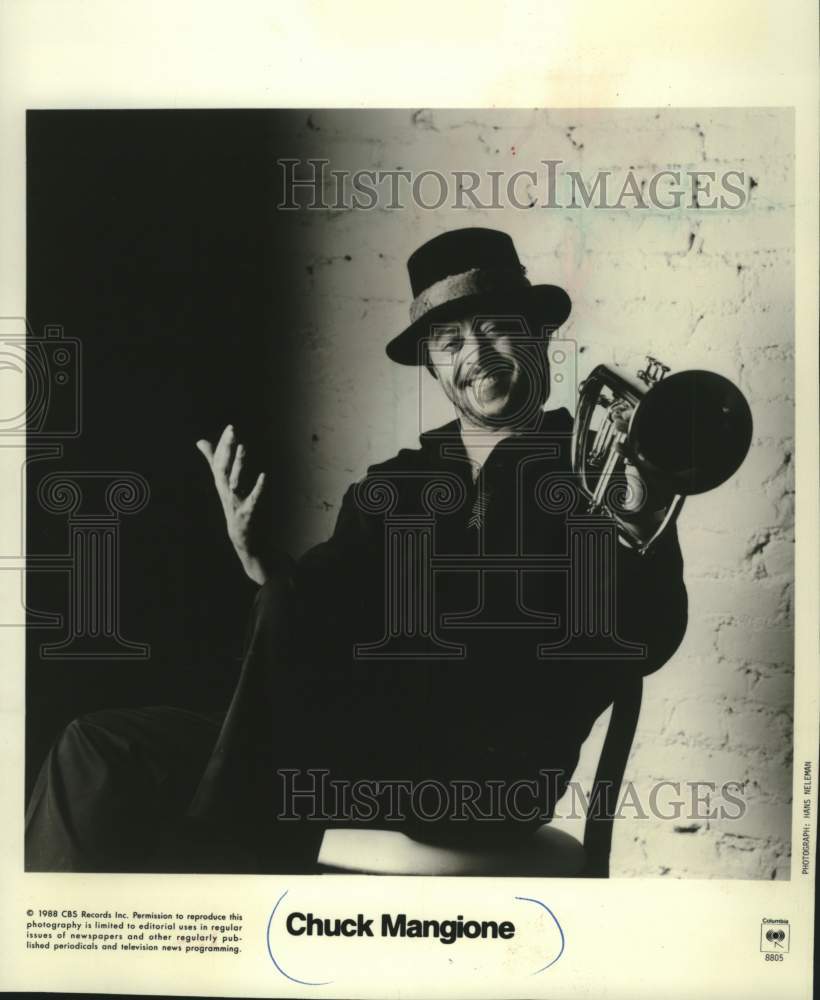 1988 Press Photo Chuck Mangione, trumpet player. - mjc40507- Historic Images