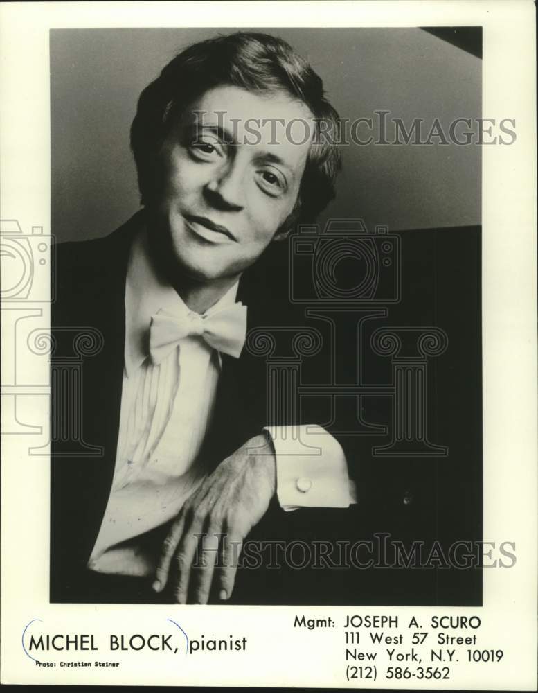 1979 Press Photo Michel Block, pianist. - mjc40510 - Historic Images