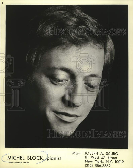 1979 Press Photo Michel Block, pianist. - mjc40517 - Historic Images