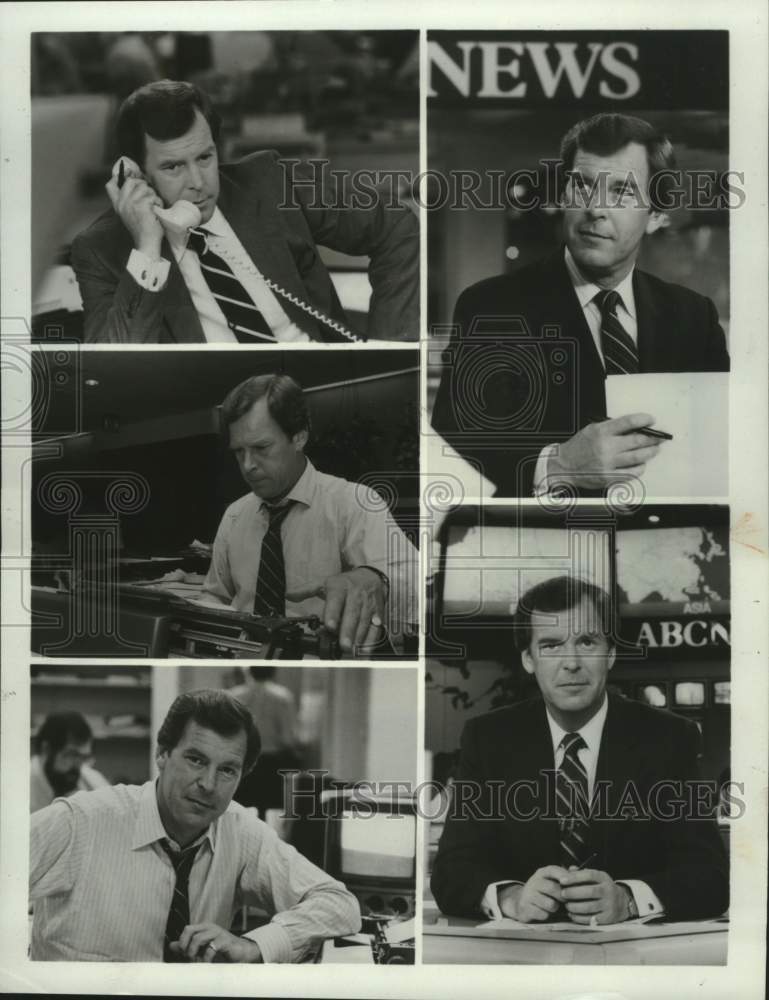 1983 Press Photo Peter Jennings Anchorman for "JFK" special on John F. Kennedy. - Historic Images