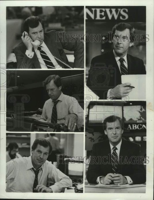 1983 Press Photo Peter Jennings Anchorman for "JFK" special on John F. Kennedy. - Historic Images